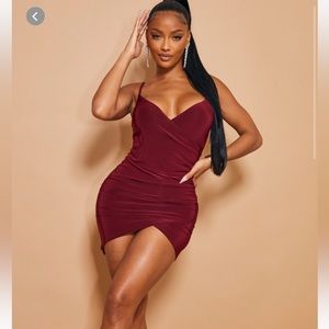 Burgundy Mini Dress